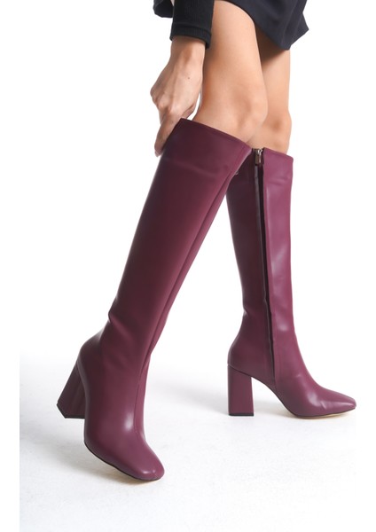 Carmen Bordo Kadın Topuklu Çizme fırsatları