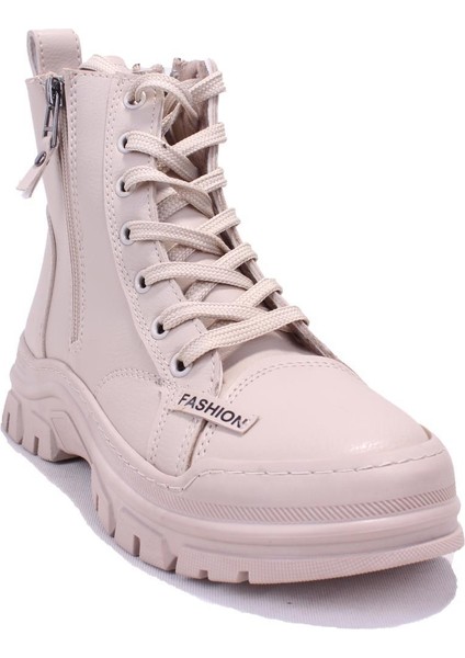 DZA07-627586 Bej Günlük Düztopuk Kadın Bot