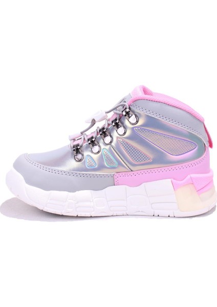 Ellen 946F24K417 Gri Günlük Işıklı Kız Çocuk Spor Bot modelleri