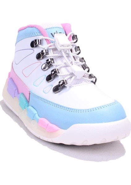 Ellen 946F24K417 Beyaz Günlük Işıklı Kız Çocuk Spor Bot