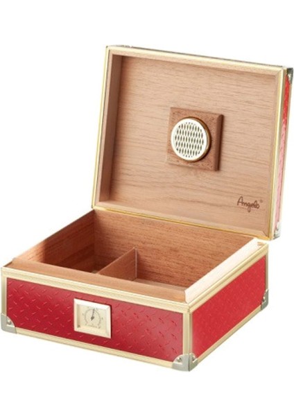 Metal Kaplama Alu Red Humidor 40 Lık
