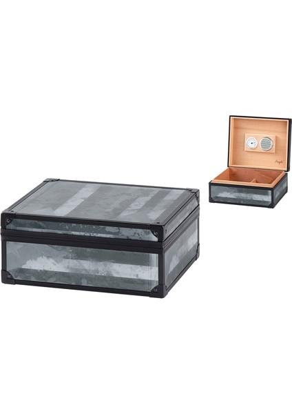 Metal Kaplama Alu Grey Humidor