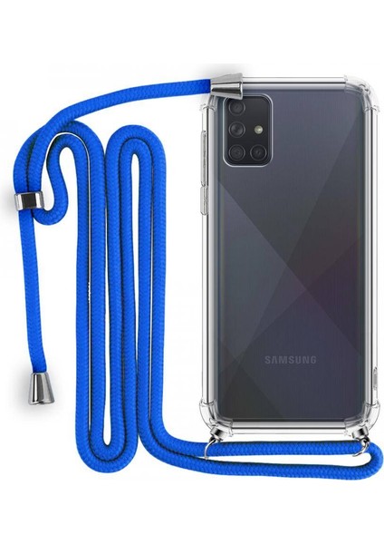 Samsung Galaxy A71 Boyun Askılı Şeffaf Tank Kılıf
