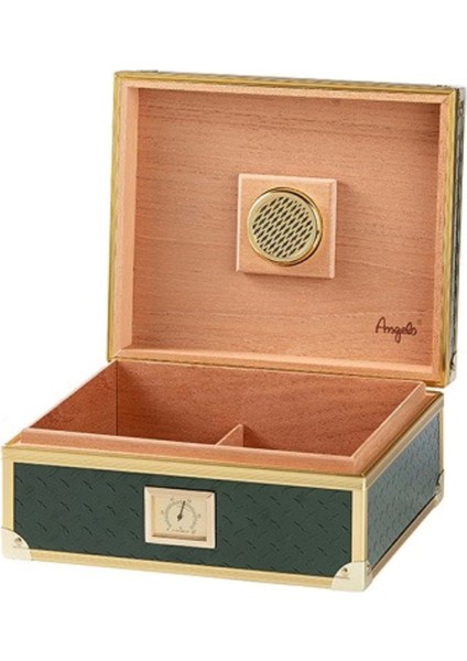 Metal Kaplama Alu Green Humidor 40 Lık