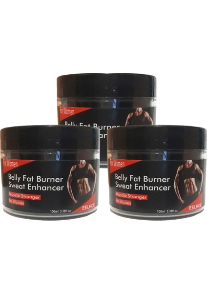 Belly Fat 3lü Adet Burner Sweat Enhancer Kadınlara Özel Yağlara Parçalayıcı Kas Şekillendirme Kremi 100 ml PBEAUTY-924:0407