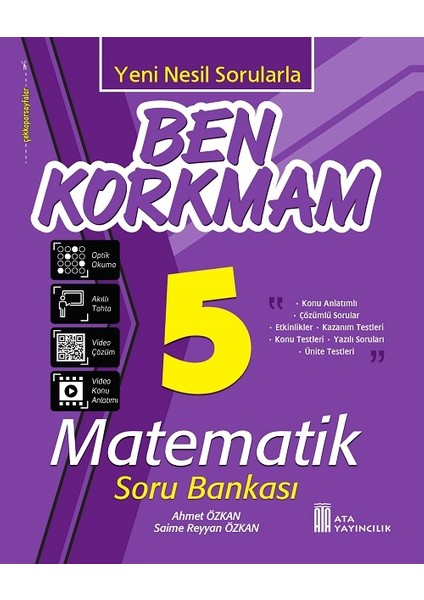 Ata 5.sınıf Ben Korkmam Türkçe-Matematik-Fen Bilimleri-Sosyal Bilgiler+Rotring Kalem Seti Hediyeli