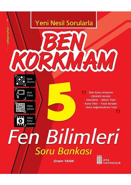 Ata 5.sınıf Ben Korkmam Türkçe-Matematik-Fen Bilimleri-Sosyal Bilgiler+Rotring Kalem Seti Hediyeli