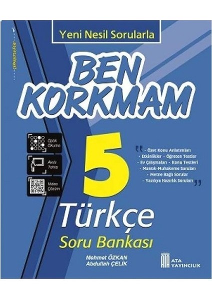 Ata 5.sınıf Ben Korkmam Türkçe-Matematik-Fen Bilimleri-Sosyal Bilgiler+Rotring Kalem Seti Hediyeli