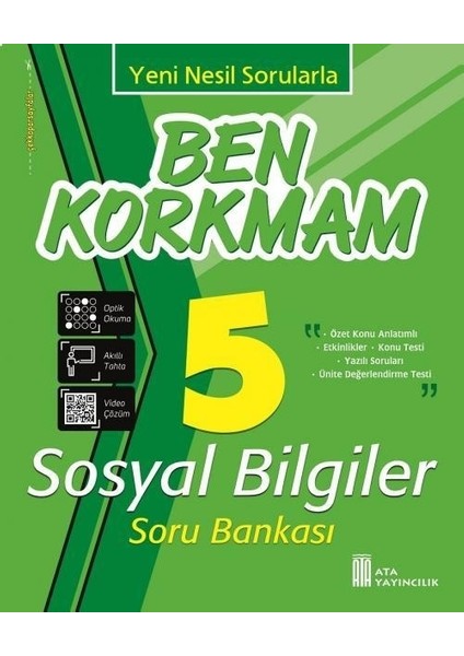 Ata 5.sınıf Ben Korkmam Türkçe-Matematik-Fen Bilimleri-Sosyal Bilgiler+Rotring Kalem Seti Hediyeli