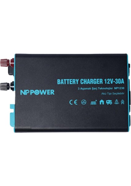 Np Power 12V 30A Akü Şarj Cihazı