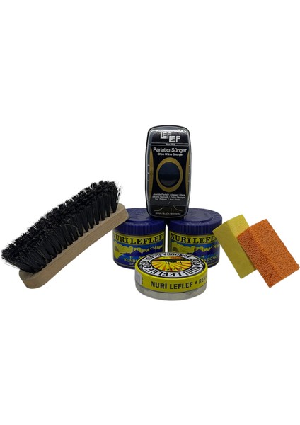 Nuri Leflef 7 Parça Ayakkabı Bakım Boya Seti