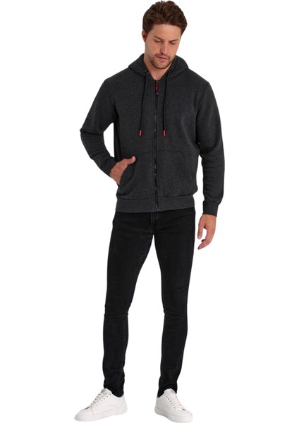 Erkek Fermuarlı Kapşonlu Kanguru Cepli Sweatshirt fiyatları