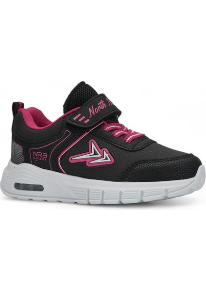 Nort Blue Çocuk 26-30 Siyah Fuşa Işıklı Anatomik Comfort Taban Sneaker