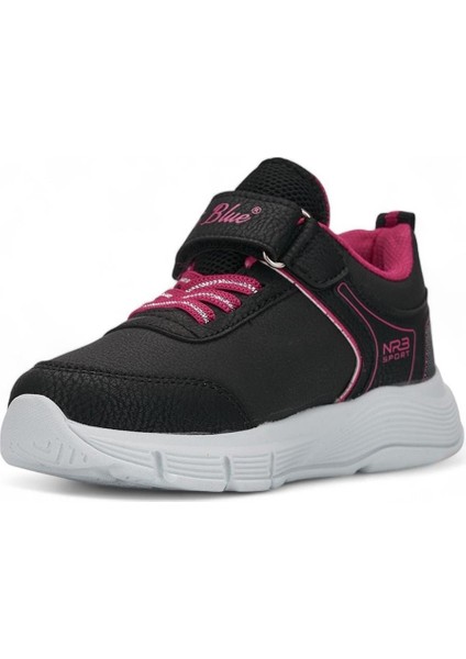 Nort Blue Çocuk 26-30 Siyah Fuşa Işıklı Anatomik Comfort Taban Sneaker modelleri