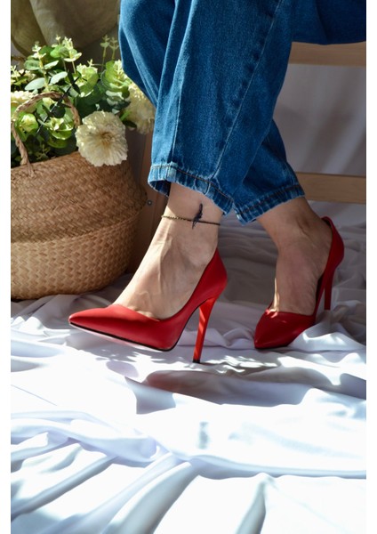 Charlotte Cilt Yüksek Topuklu Stiletto