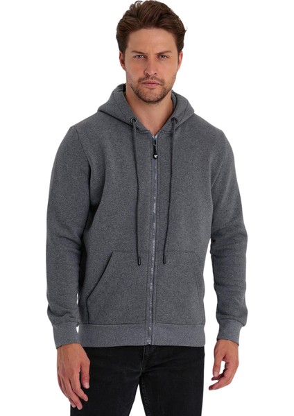 Erkek Fermuarlı Kapşonlu Kanguru Cepli Sweatshirt modelleri