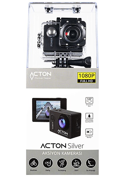 Silver Full Hd 1080P Wifi Aksyion Kamera indirimleri