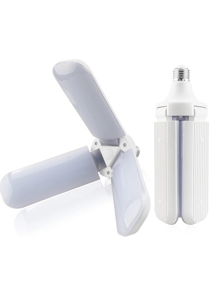 PM-24464 220 Volt E27 Duy 60 Watt 3 Kollu Pervane Beyaz LED Ampul modelleri