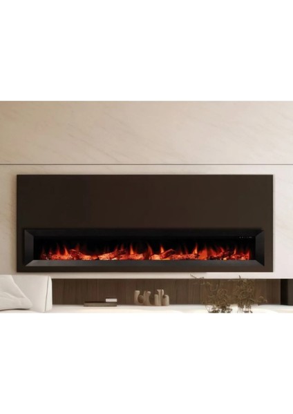 Magel 200 Metal Çerçeveli Elektrikli Şömine - Isıtıcısız, Sınırsız Renkli (Rgb), Kumandalı fiyatları