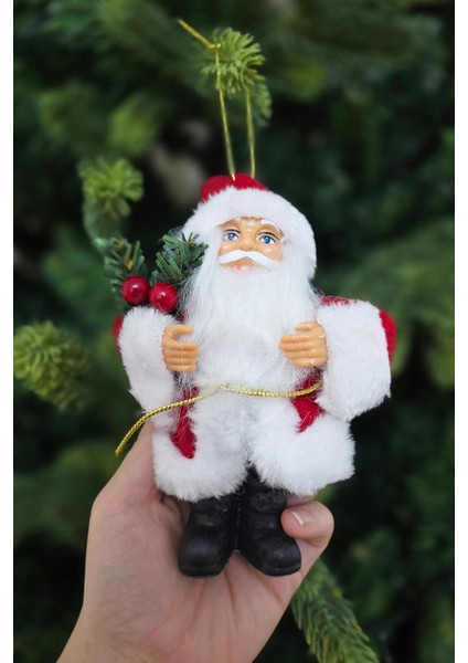 Gerçekli Noel Baba Yılbaşı Ağaç Süsü Sakallı Peluş Kıyafetli Şık Noel Baba Yılbaşı Ağacı Süsü fırsatları