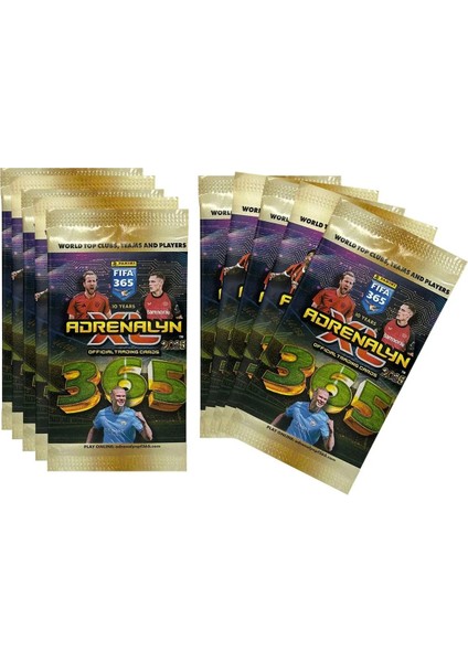 Panini 365 Adrenalyn 2025 Trading Card x 10 Paket