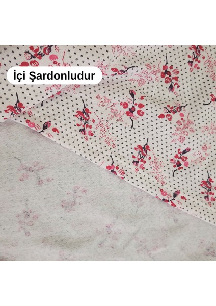 Kadın Büyük Beden Şardonlu %100 Pamuklu Penye Kumaştan Anne Pijama Takımı