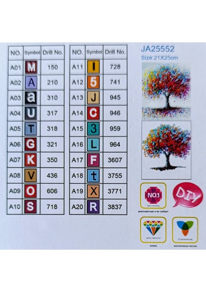 Boncuklu Taşlı Mozaik Elmas Goblen Pano Tablo Resim Puzzle Dıamond Paıntıng Ebat 21X25 Çocuklar Için fiyatları