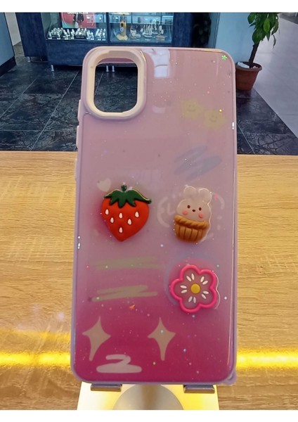 Samsung Galaxy A51 Uyumlu Kabartma Figürlü Darbe Korumalı Kapak Renkli Kılıf