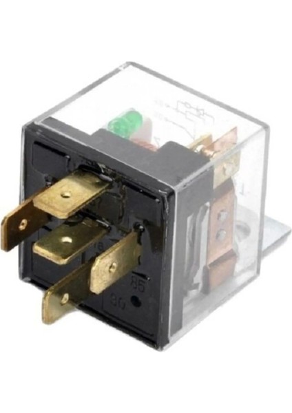 Mini Röle Şeffaf 12V 40A 87A 5 Pin 5 Fişli-Üstün