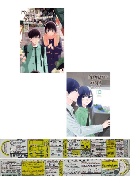 Mobukonun Aşkı 9-10. Ciltler Manga Seti + Mat. Öğreten Cetvel