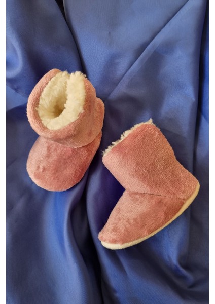 Peluş Bebek Tüylü Kaymaz Taban Patik 0-9 Ay Panduf modelleri