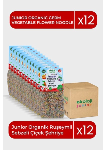 ORGANIKRUŞEYMLISEBZELIÇIÇEKŞEHRIYE250GR12PAKET ORGANICWHEATBRANVEGETABLEFLOWERVERMICELLI250GR12PACK