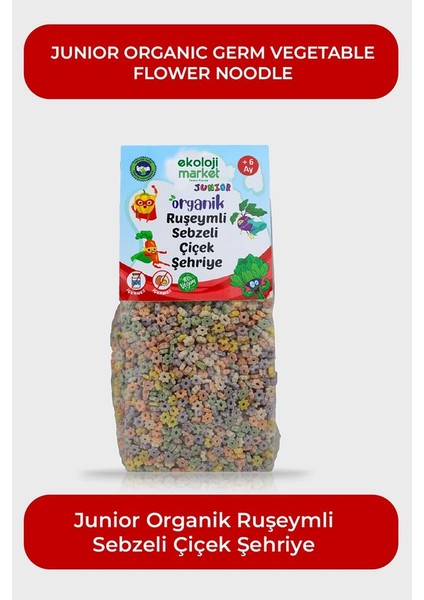 ORGANIKRUŞEYMLISEBZELIÇIÇEKŞEHRIYE250GR12PAKET ORGANICWHEATBRANVEGETABLEFLOWERVERMICELLI250GR12PACK