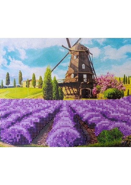 Boncuklu Taşlı Mozaik Elmas Goblen Pano Tablo Resim Puzzle Dıamond Paıntıng Ebat 21X25 Çocuklar Için