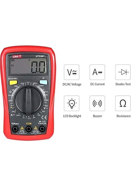 Ut 33B+ Dijital Multimetre Ölçü Aleti