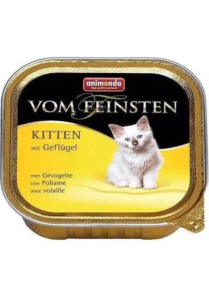 Vom Feinsten Kümes Hayvanlı Yavru Konserve Kedi Maması 100 gr