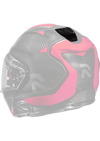 RPHA91 Kask Arka Havalandırma Metal Siyah