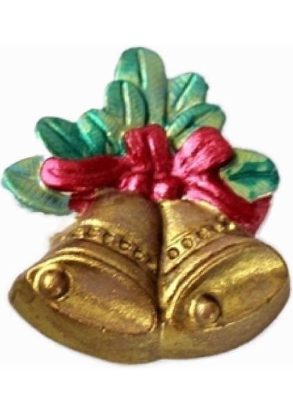 Fiyonklu Süs Çanı Silikon Kalıp K-573, Kokulu Taş Mum Sabun Alçıya Uygun