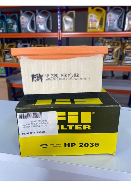 HP2036 Hava Filtresi DUSTER LOGAN SANDERO CLIO II KANGOO LAGUNA I II MEGANE I II SYMBOL 1.4 1.6 16V E149132 8200431051 7700274177