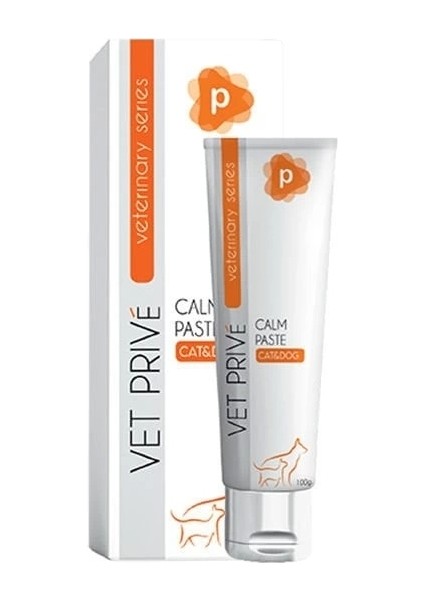 Vet Prive Veterinary Calm Paste Kedi ve Köpekler Için Stres Önleyici Malt Macunu 100 gr