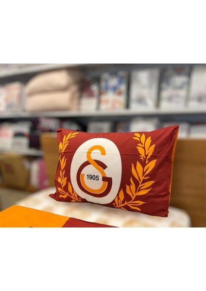 Outlet Galatasaray Lastikli Çarşaf Takımı Tek Kişilik 100X200 cm 50X70 cm