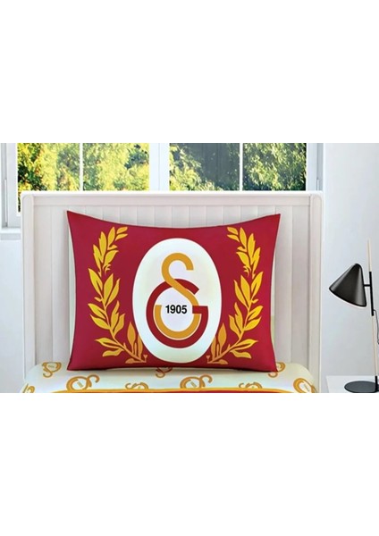 Outlet Galatasaray Lastikli Çarşaf Takımı Tek Kişilik 100X200 cm 50X70 cm