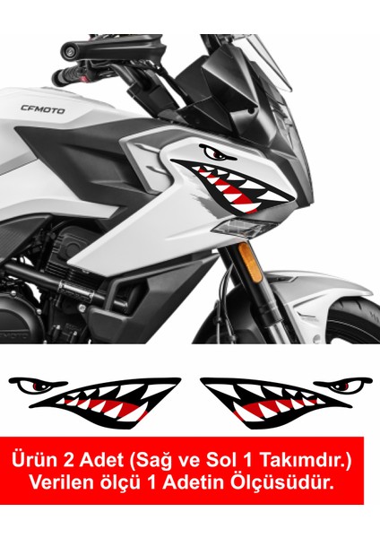 Köpek Balığı Köpekbalığı Sticker Araba Oto Motosiklet Kask Sticker 00211
