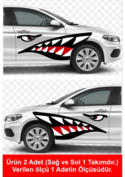 Köpek Balığı Köpekbalığı Sticker Araba Oto Motosiklet Kask Sticker 00211 fırsatları