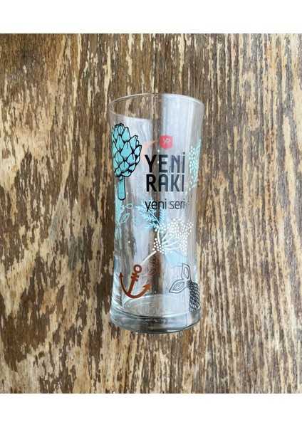 Yeni Rakı Bardağı Enginar Desenli Yeni Rakı Bardağı
