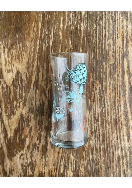 Yeni Rakı Bardağı Enginar Desenli Yeni Rakı Bardağı