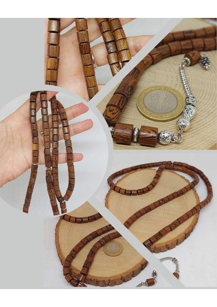 Venge Ağacı Silindir 99LUK Tesbih 8mm (5147)