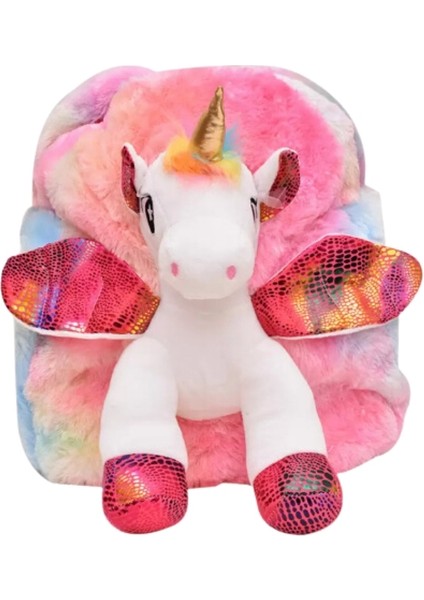 -Unicorn Orta Boy Peluş Sırt Çantası