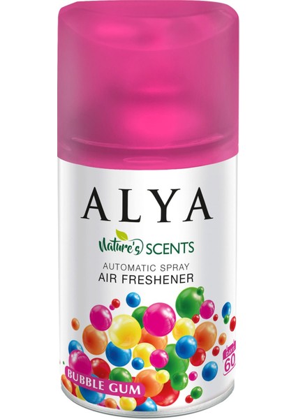 Nature's Scents Bubble Gum Oda Kokusu Yedek Makine Spreyi 250 ml