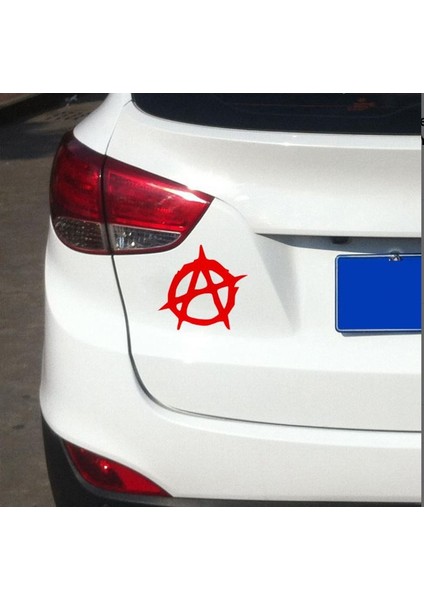 Anarşi Logo Sticker Araba Oto Motosiklet Kask Karavan Sticker 00215
